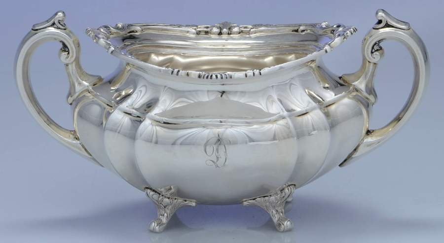 Hampton Court (Sterling, Hollowware) Sugar Bowl No Lid by Reed & Barton-1