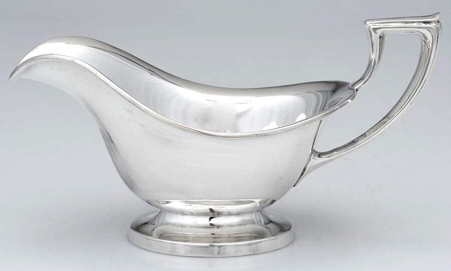 Pointed Antique (Sterling, Hollowware) Gravy Boat by Reed & Barton-1