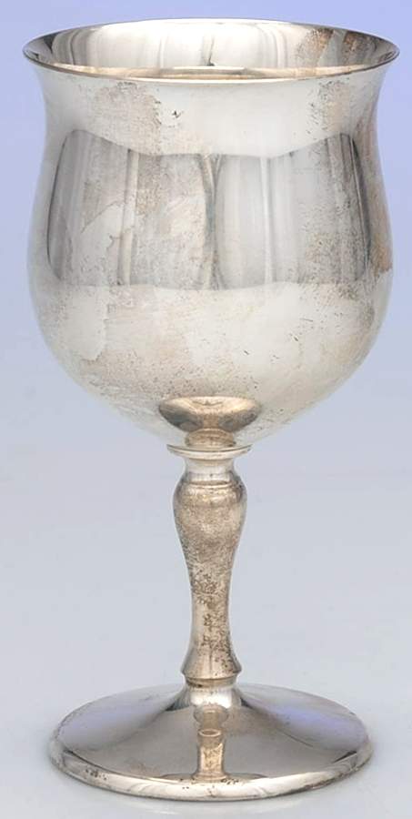 Pointed Antique (Sterling, Hollowware) Water Goblet by Reed & Barton-1