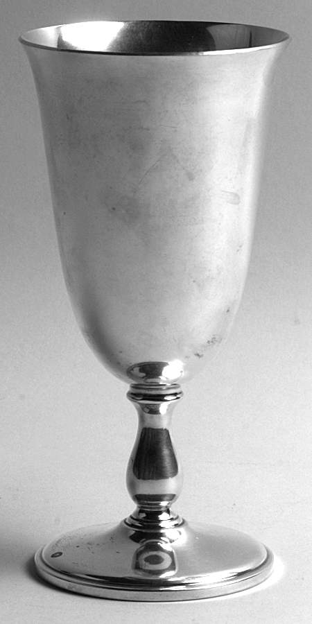 Pointed Antique (Sterling, Hollowware) Water Goblet by Reed & Barton-1