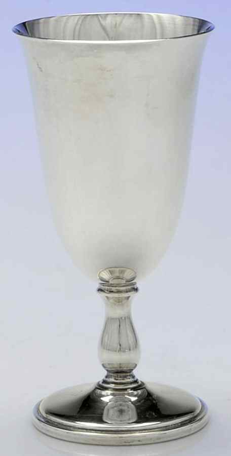 Pointed Antique (Sterling, Hollowware) Water Goblet by Reed & Barton-1