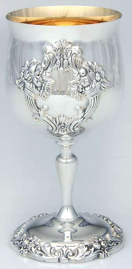 King Francis (Silverplate, Hollowware) Water Goblet by Reed & Barton-1