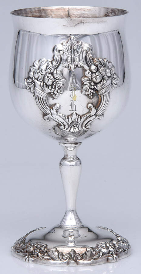 King Francis (Silverplate, Hollowware) Water Goblet by Reed & Barton-1