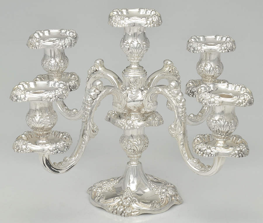 King Francis (Silverplate, Hollowware) Medium 5-Light Candelabra by Reed & Barton-1
