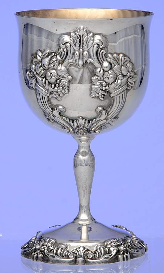 King Francis (Silverplate, Hollowware) Silverplate Wine Goblet by Reed & Barton-1