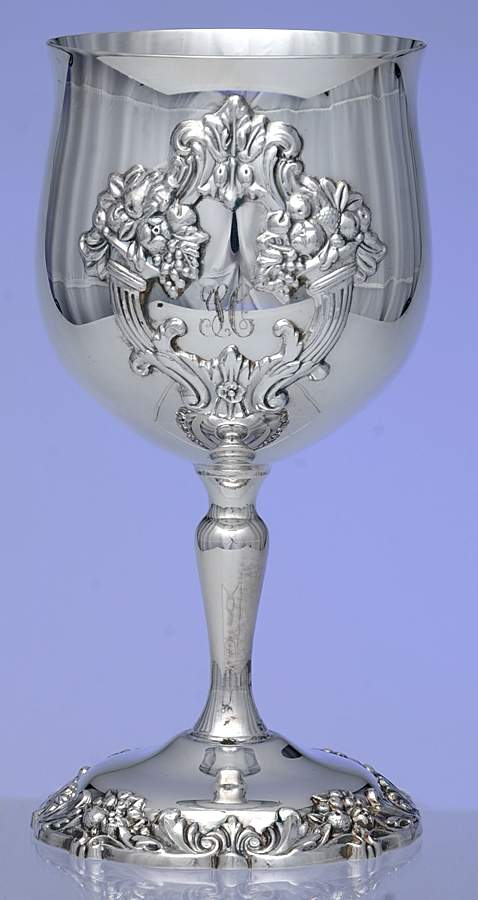 King Francis (Silverplate, Hollowware) Water Goblet by Reed & Barton-1