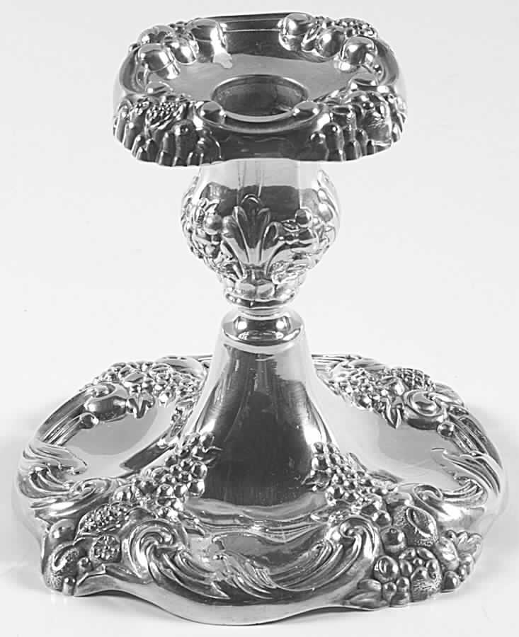 King Francis (Silverplate, Hollowware) 5" Console Candleholder by Reed & Barton-1