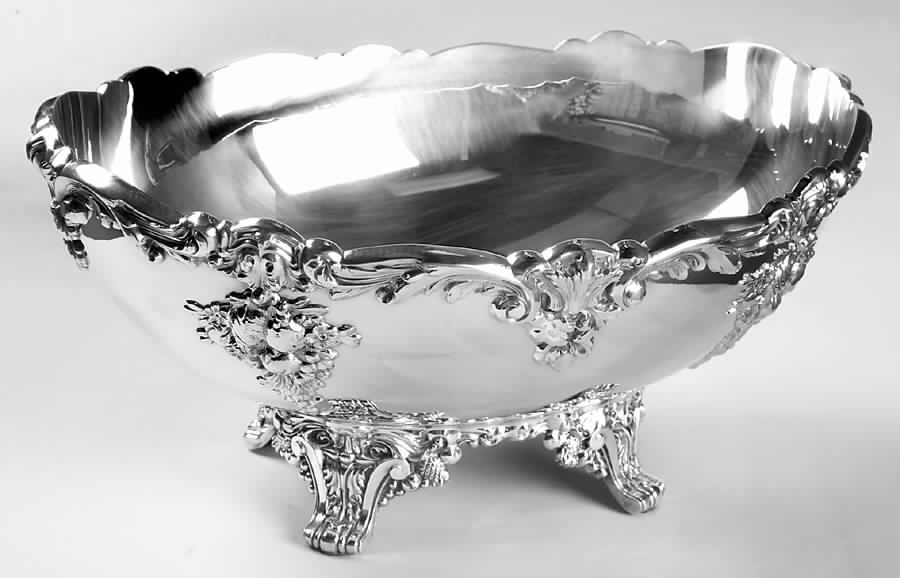 King Francis (Silverplate, Hollowware) Oval Footed Centerpiece by Reed & Barton-1