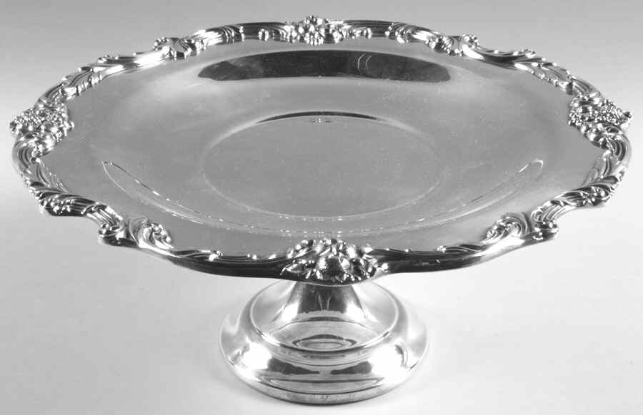 King Francis (Silverplate, Hollowware) 12" Footed Cake Plate by Reed & Barton-1