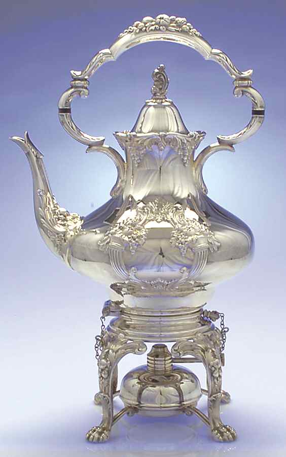 King Francis (Silverplate, Hollowware) Kettle, Stand & Burner by Reed & Barton-1