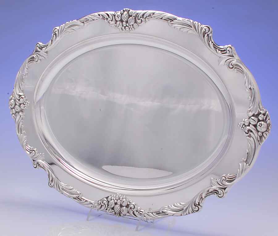 King Francis (Silverplate, Hollowware) Medium Plated Meat Platter No Well by Reed & Barton-1