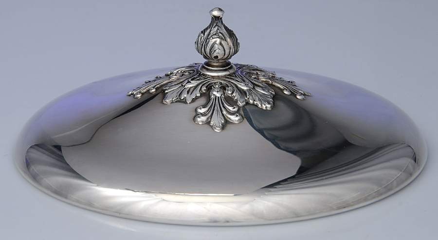 King Francis (Silverplate, Hollowware) Lid for Ice Bucket by Reed & Barton-1