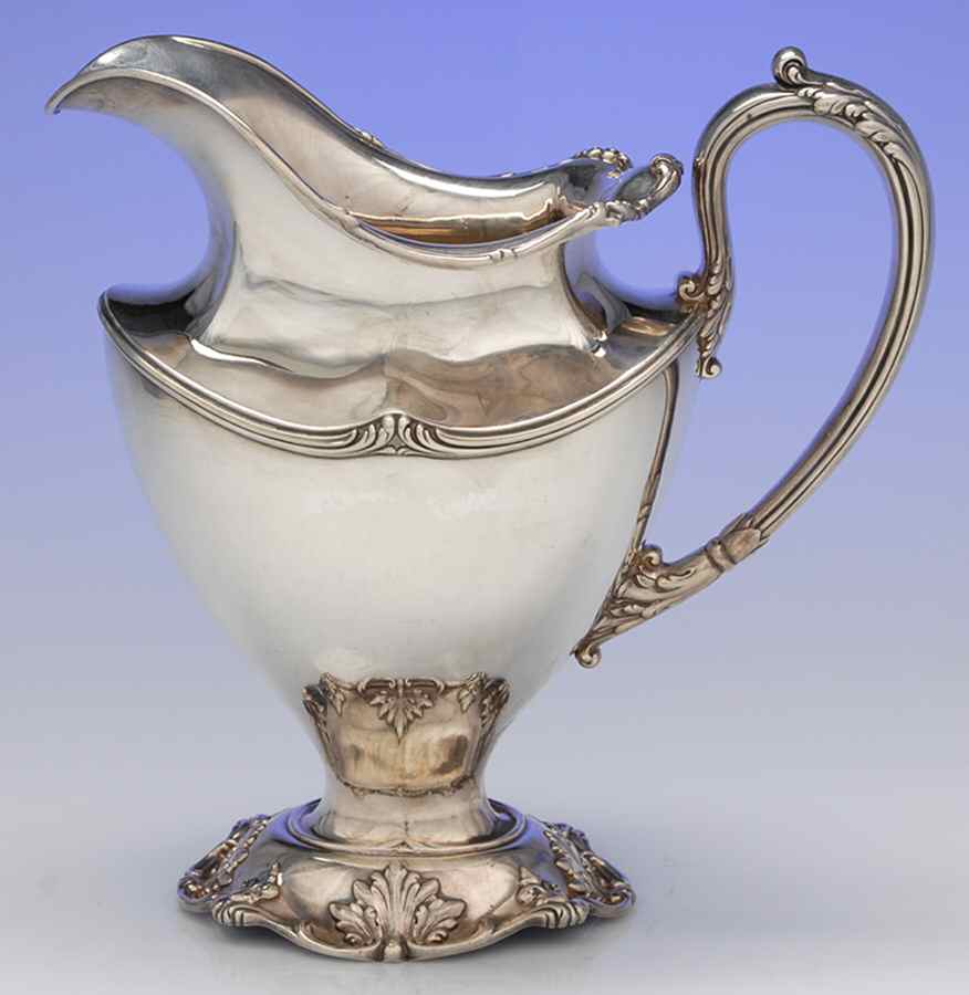 400 (Sterling, Hollowware, Scrolls) Sterling Water Pitcher by Reed & Barton-1
