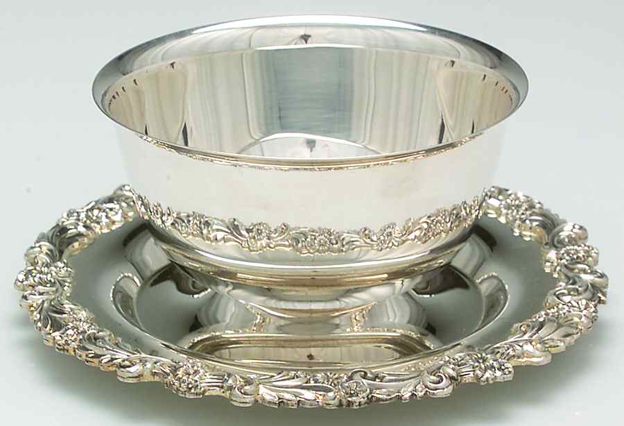 Burgundy (Silverplate, Hollowware, Older) Silverplate Mayonnaise Bowl by Reed & Barton-1