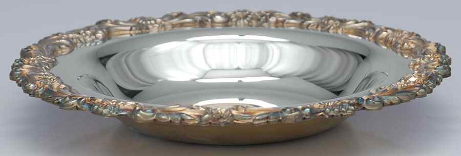 Burgundy (Silverplate, Hollowware, Older) Silverplate Bon Bon Bowl by Reed & Barton-1