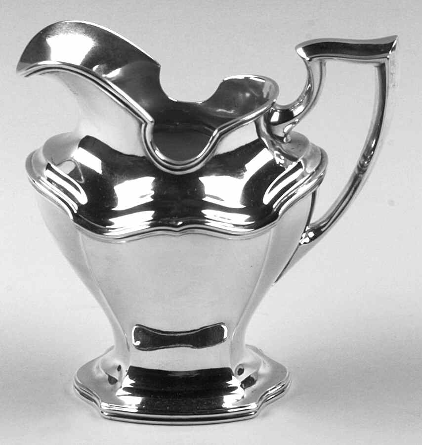 Hepplewhite-Plain (Sterling, 1907, Hollowware) Mini Creamer by Reed & Barton-1