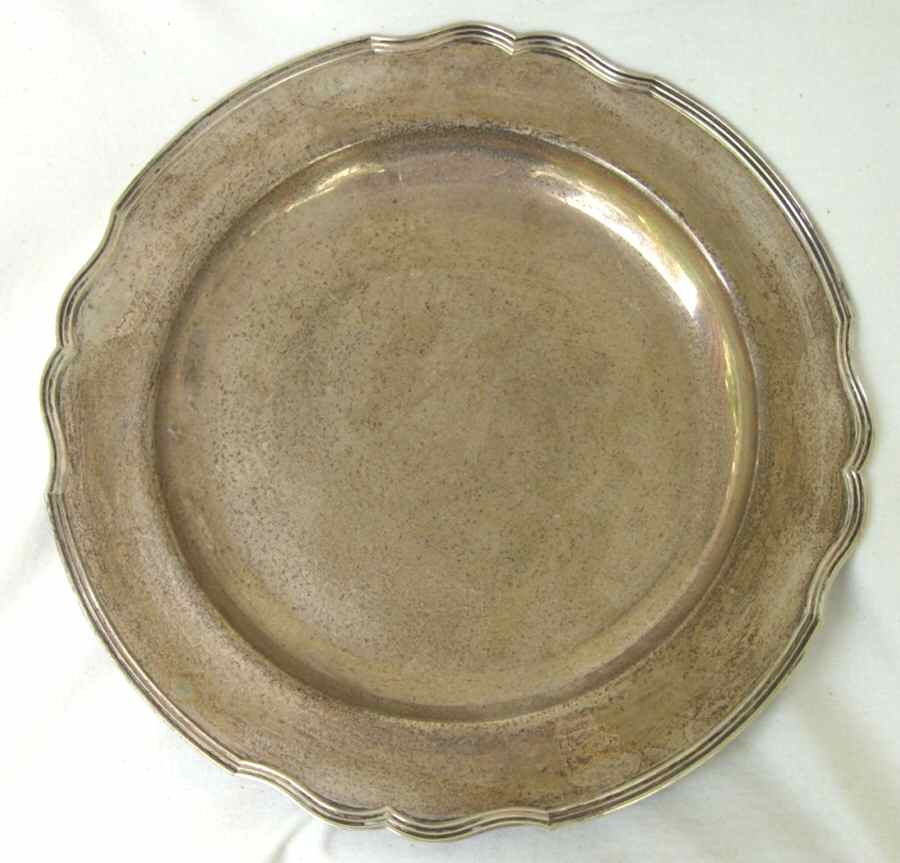Hepplewhite-Plain (Sterling, 1907, Hollowware) Punch Bowl, Removable Base only by Reed & Barton-1