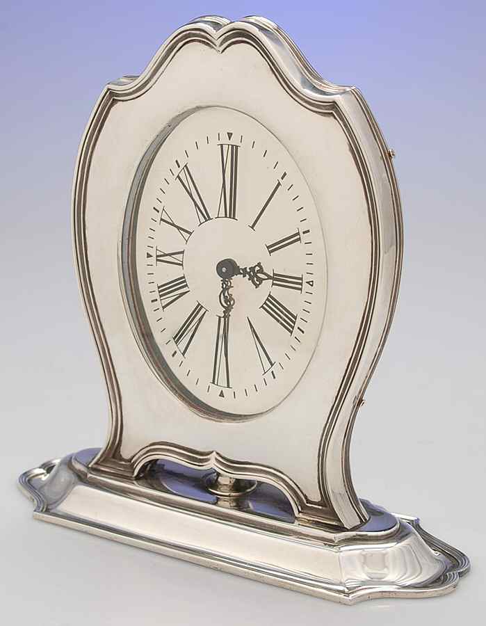 Hepplewhite-Plain (Sterling, 1907, Hollowware) Clock by Reed & Barton-1