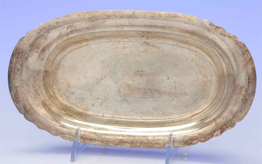 Mayflower (Silverplate, Hollowware) Silverplate Bread Tray by Reed & Barton-1