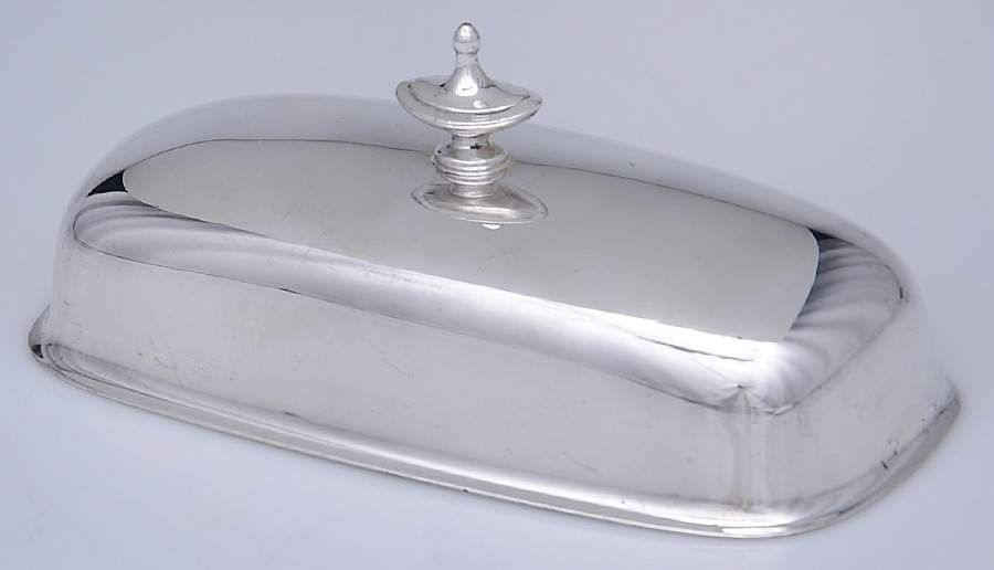 Mayflower (Silverplate, Hollowware) Lid for 1/4 Pound Butter by Reed & Barton-1