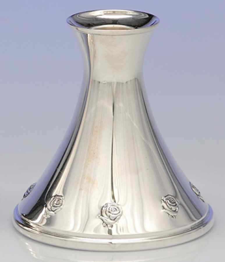 Classic Rose (Sterling, 1954, Hollowware) Weighted Candleholder by Reed & Barton-1