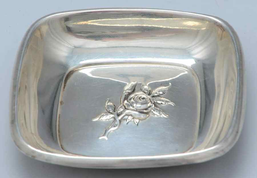 Classic Rose (Sterling, 1954, Hollowware) Nut Dish by Reed & Barton-1