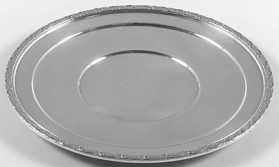 Dancing Flowers (Sterling, 1950, Hollowware) Round Sterling Tray by Reed & Barton-1