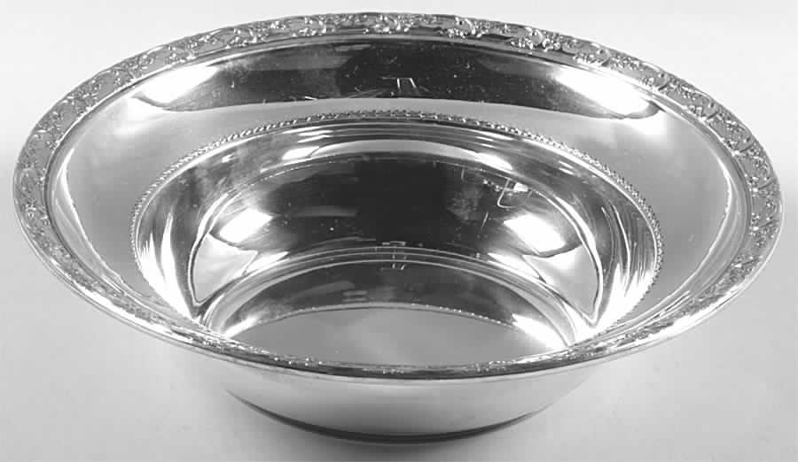 Dancing Flowers (Sterling, 1950, Hollowware) Medium Sterling Round Vegetable Bowl by Reed & Barton-1