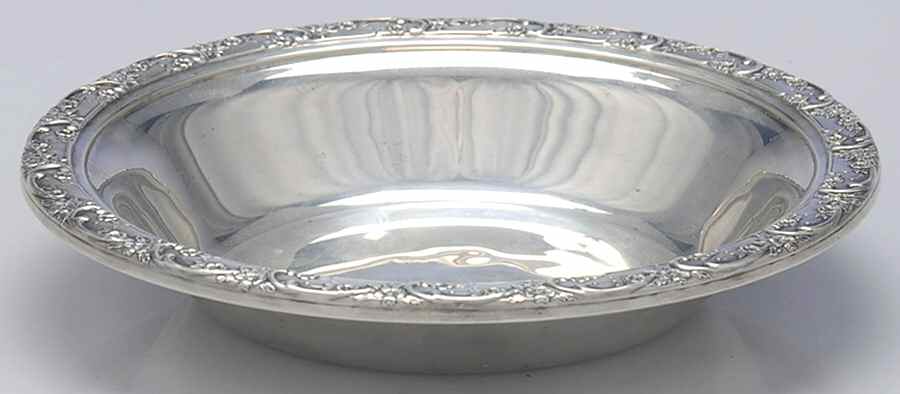 Dancing Flowers (Sterling, 1950, Hollowware) 6" Bon Bon Bowl by Reed & Barton-1