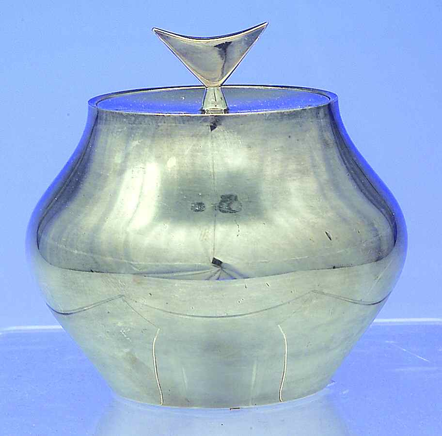Denmark (Silverplate, 1963, Hollowware) Sugar Bowl & Lid by Reed & Barton-1