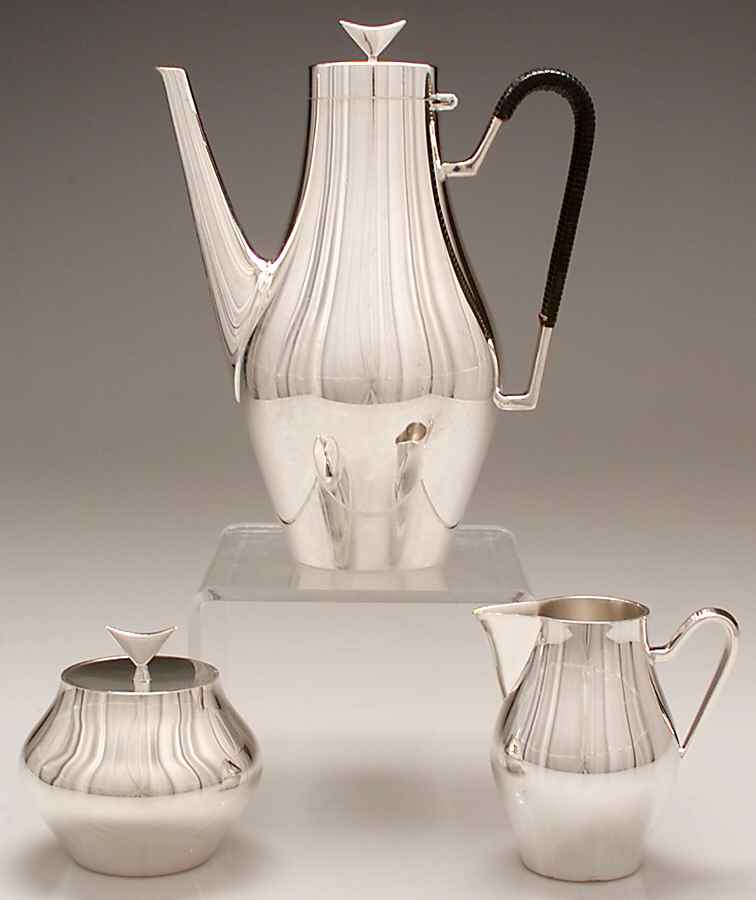 Denmark (Silverplate, 1963, Hollowware) (3 Pc) Coffee Set (PCP,PCR,PSU) by Reed & Barton-1