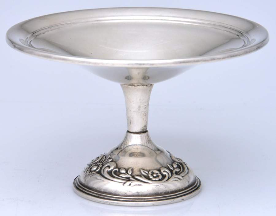 Savannah (Sterling, 1962, Hollowware) Weighted Round Compote (Height X Width) by Reed & Barton-1