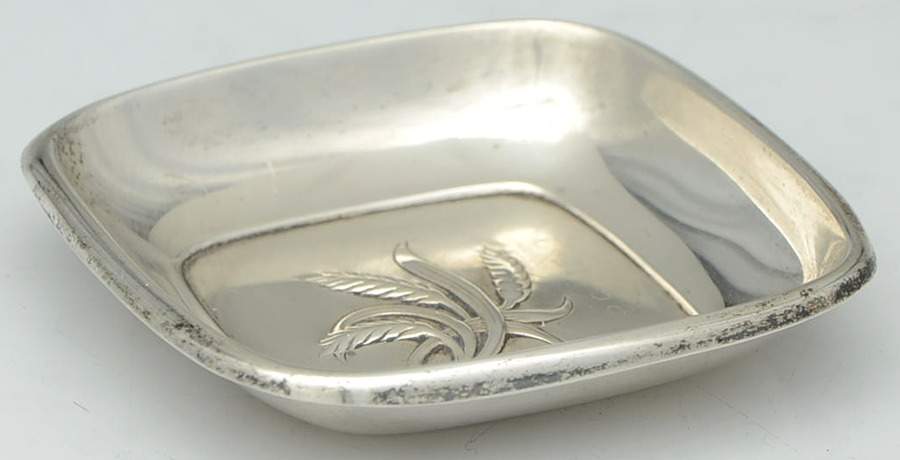 Silver Wheat (Sterling, 1952, Hollowware) Nut Dish by Reed & Barton-1