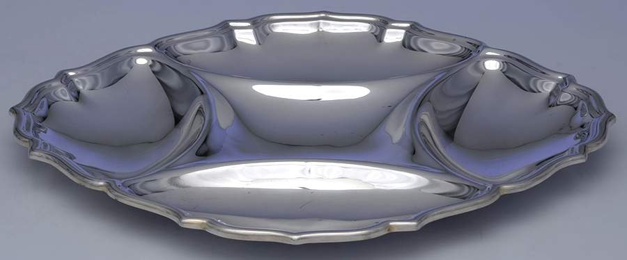 Chippendale (Silverplate, Hollowware) 5 Part Relish by Reed & Barton-1