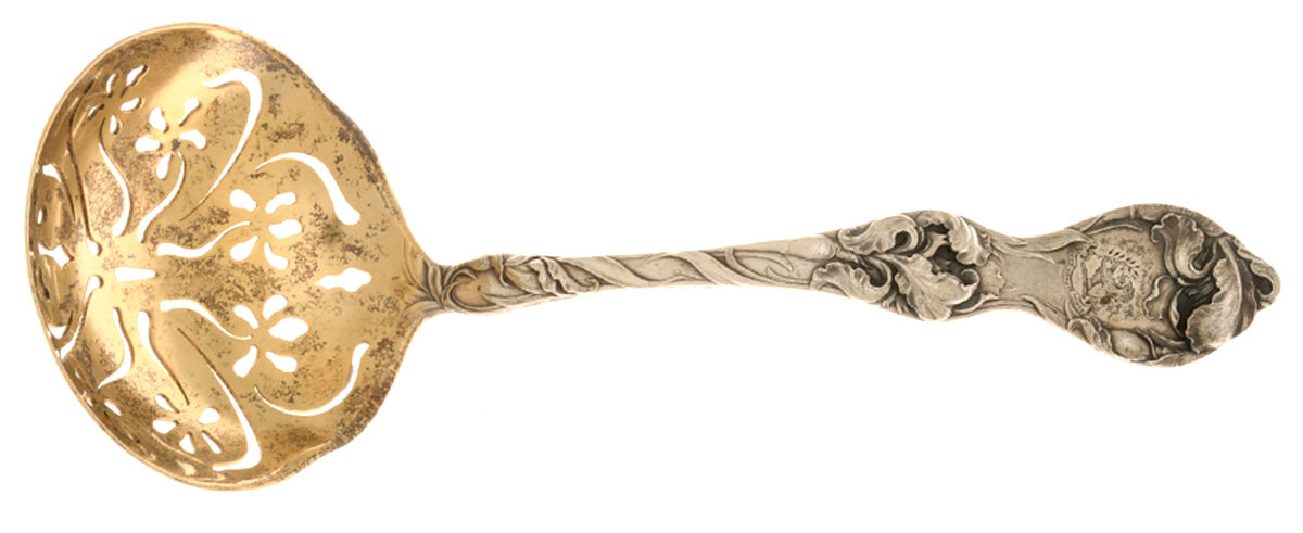 Les Cinq Fleurs (Sterling, 1900, No Monos) Large Sugar Sifter by Reed & Barton-1