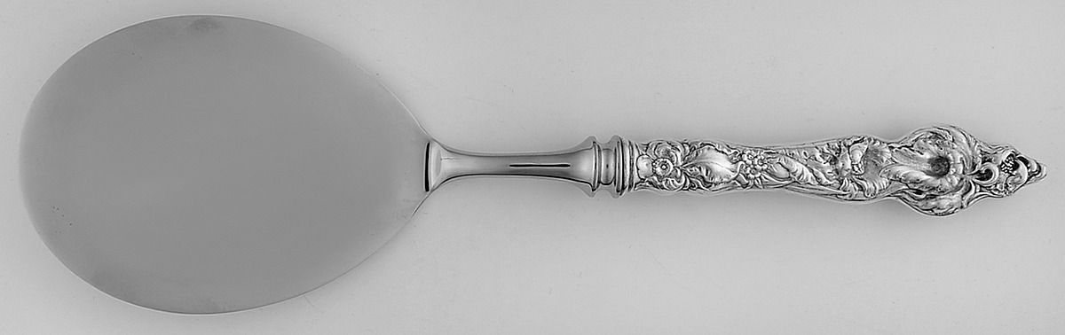 Les Six Fleurs (Sterling, 1901) Egg Server with Stainless Blade by Reed & Barton-1