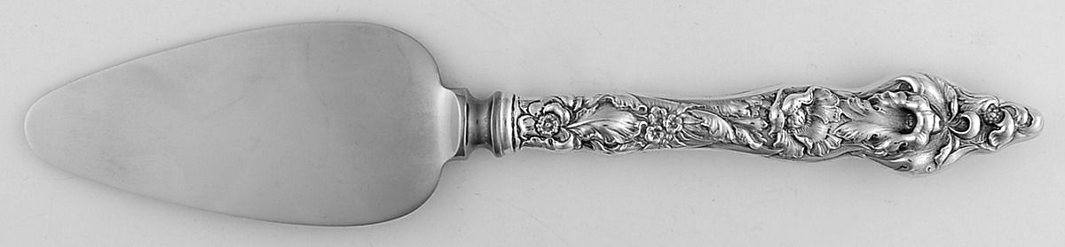 Les Six Fleurs (Sterling, 1901) Cheese Server with Stainless Blade by Reed & Barton-1