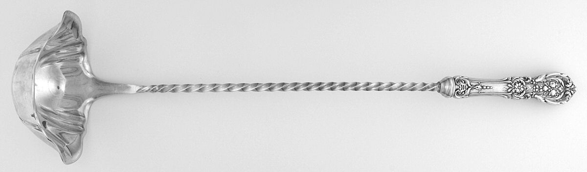 Francis I (Sterling, Eagle-R-Lion, 1907, Monograms) Hollow Handle Punch Ladle with Solid Bowl by Reed & Barton-1