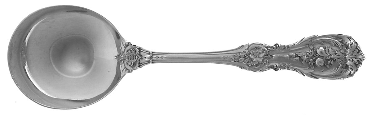 Francis I (Sterling, Eagle-R-Lion, 1907, Monograms) Round Bowl Soup Spoon (Cream Soup) by Reed & Barton-1
