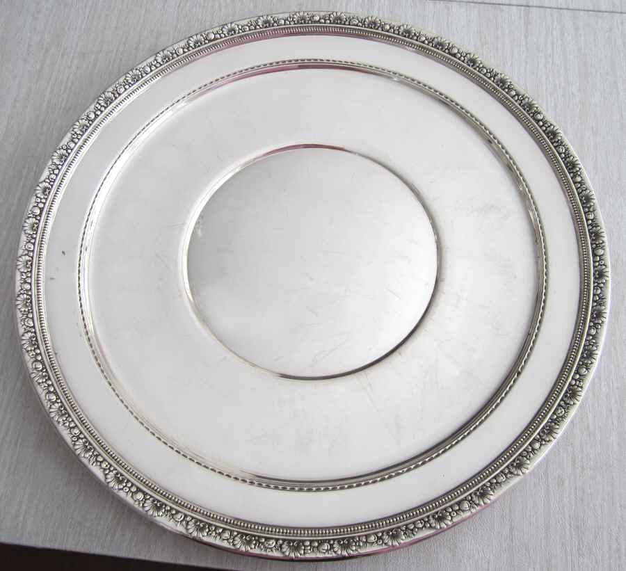 Medici (Sterling, Hollowware) 14" Underplate by Reed & Barton-1