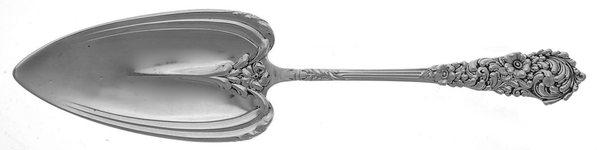 Trajan (Sterling, 1892, Monograms) Cake Server, Solid Piece by Reed & Barton-1