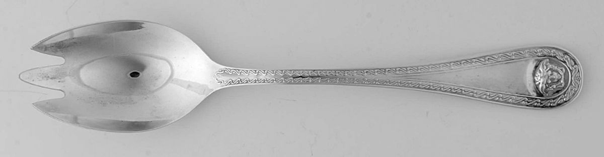 Medusa (Silverplate, 2000) Solid Serving Fork by Rosenthal-1