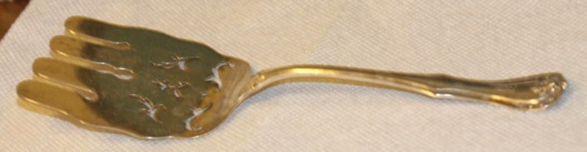 Devon (Sterling, 1911) Large Solid Asparagus Serving Fork by Reed & Barton-1