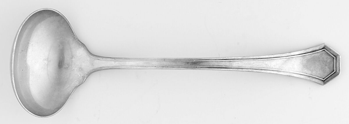 Sierra (Silverplate, 1914, Monograms) Solid Piece Cream Ladle by Reed & Barton-1