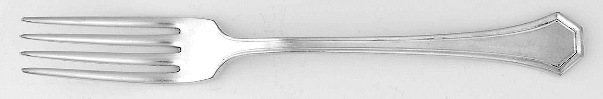 Sierra (Silverplate, 1914, Monograms) Fork by Reed & Barton-1