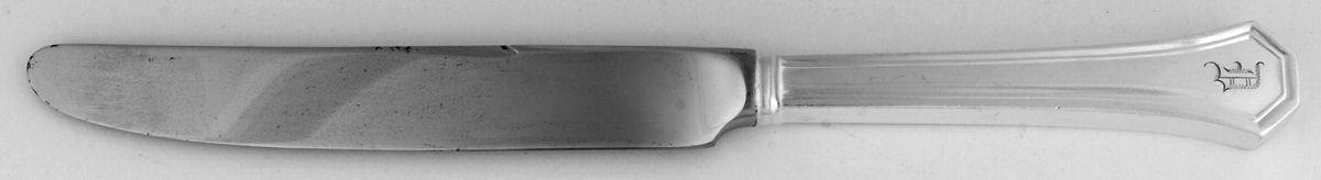 Sierra (Silverplate, 1914, Monograms) New French Hollow Knife by Reed & Barton-1