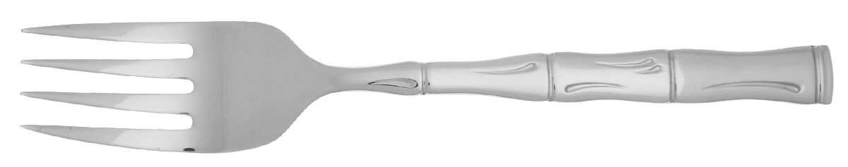 Bamboo (Stainless) Solid Serving Fork by Retroneu-1