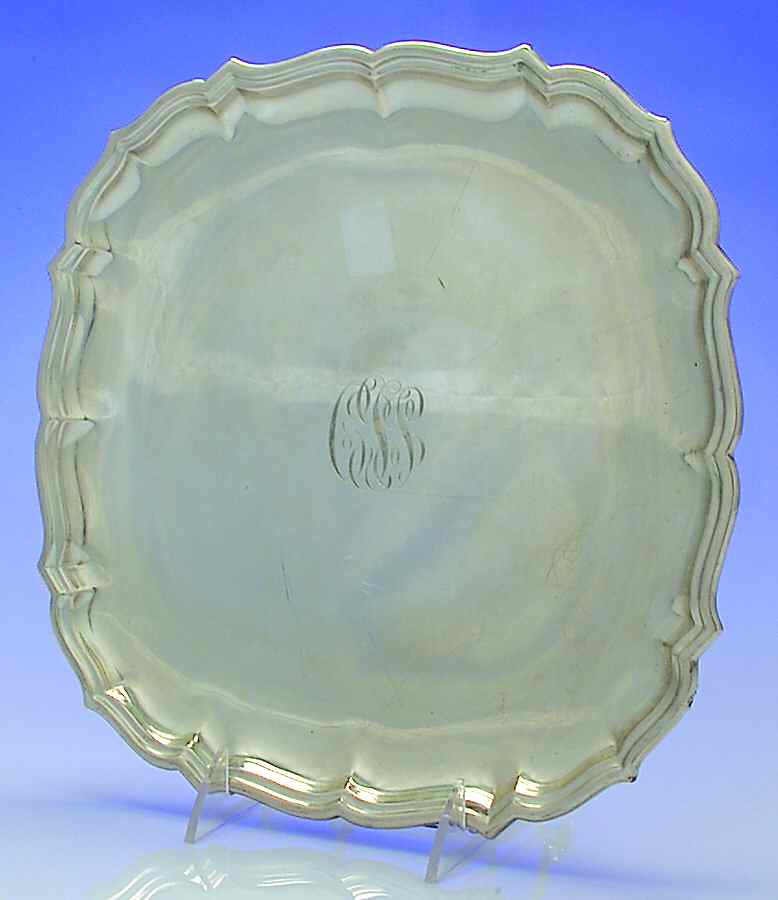 Chippendale (Sterling, Hollowware) 10" Sandwich Plate by Reed & Barton-1
