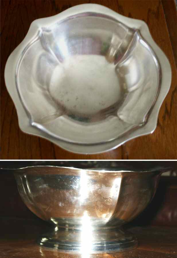 U S NAVY (SILVERPLATE, HOLLOWWARE) Medium Silverplate Footed Bowl by Reed & Barton-1