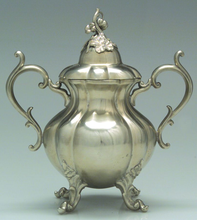 Winthrop (Pewter, Hollowware) Sugar Bowl with Lid by Reed & Barton-1